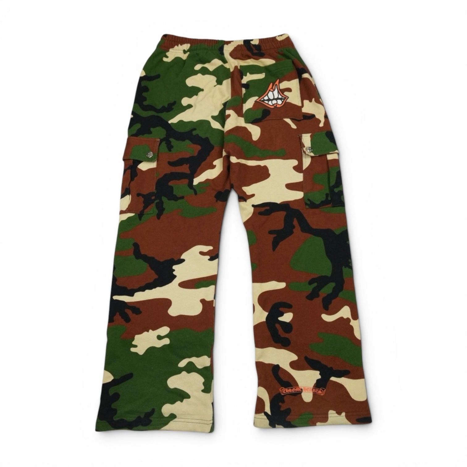Chrome Hearts caution camo flared  sweatpants