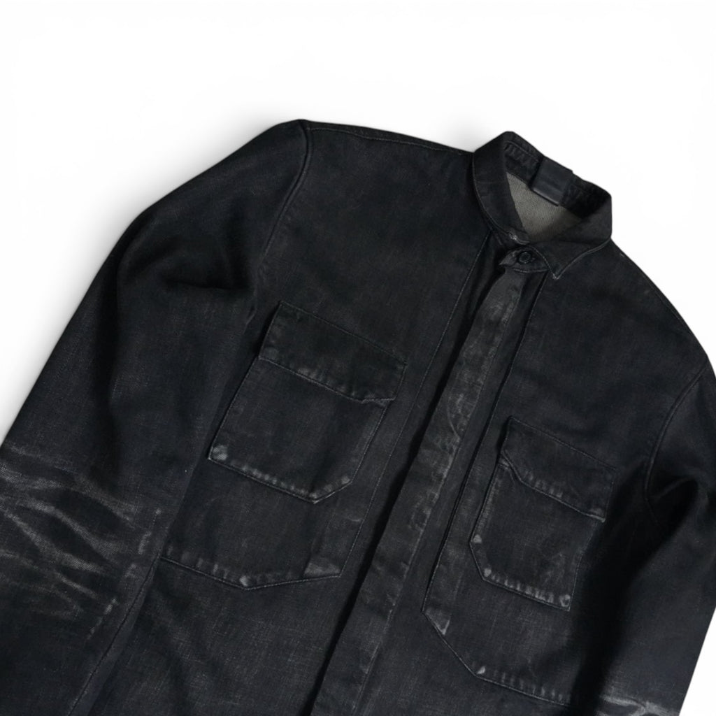 Dior SS03 Follow Me faded whiskered denim jacket
