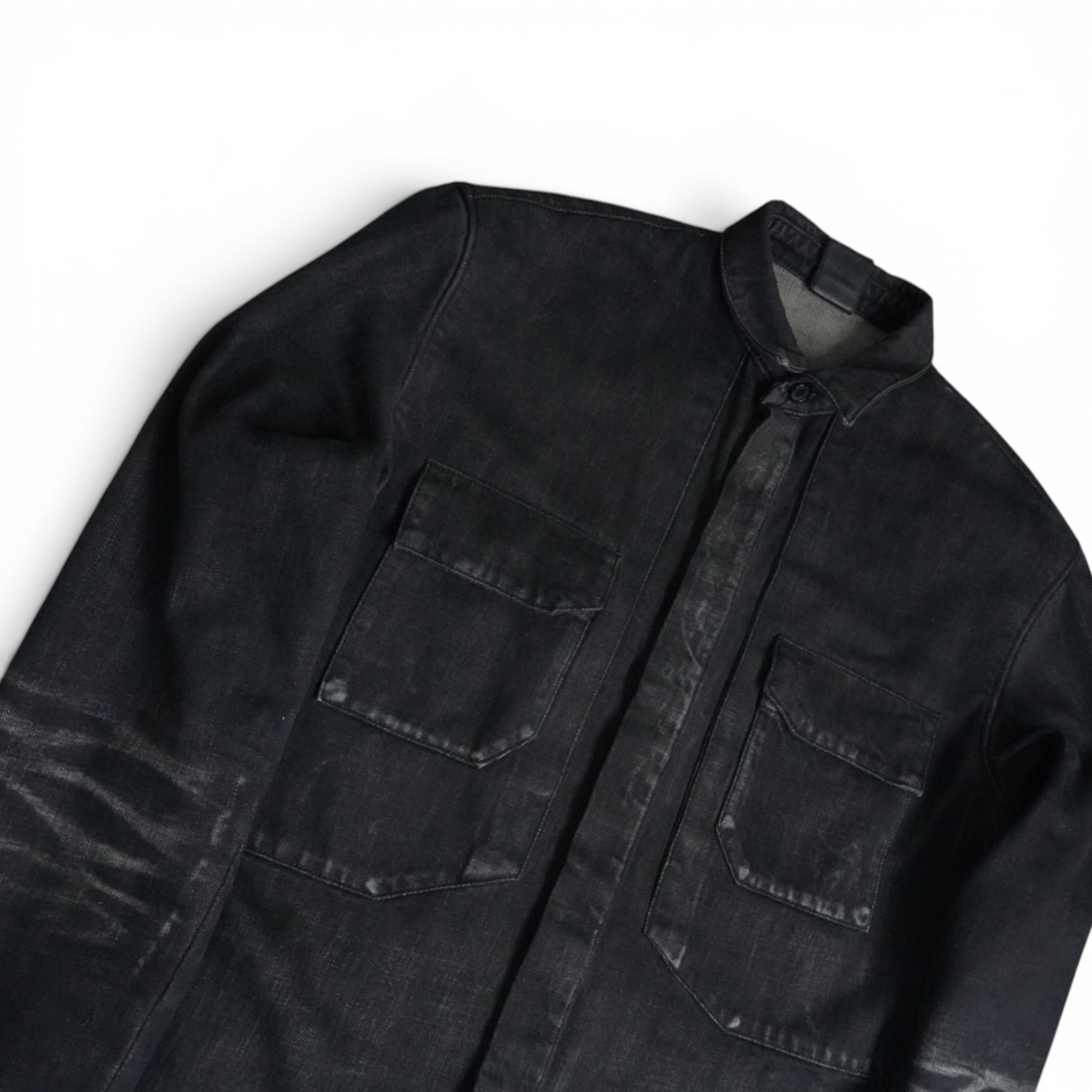 Dior SS03 Follow Me faded whiskered denim jacket