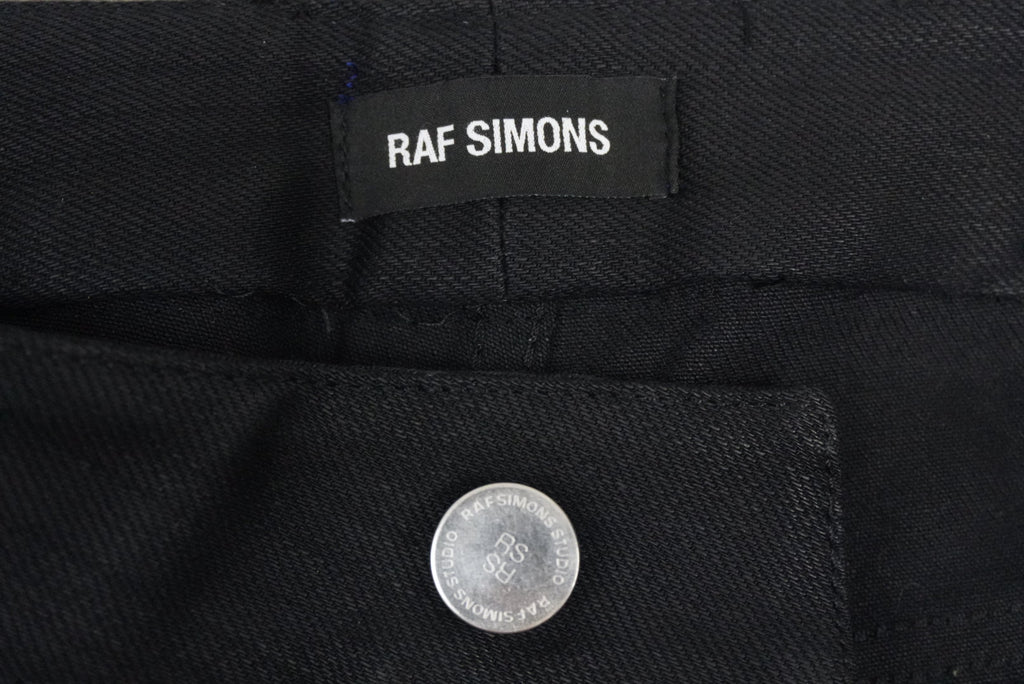 Raf Simons AW18 Christiane F. Patches waxed denim