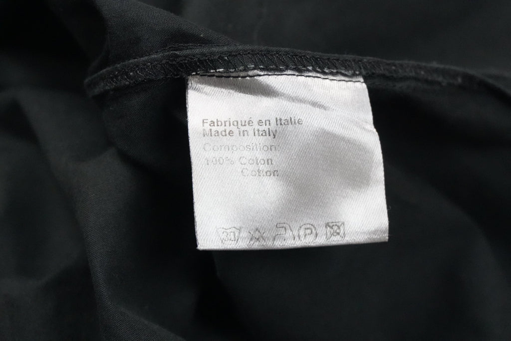 Dior AW06 high collar black shirt
