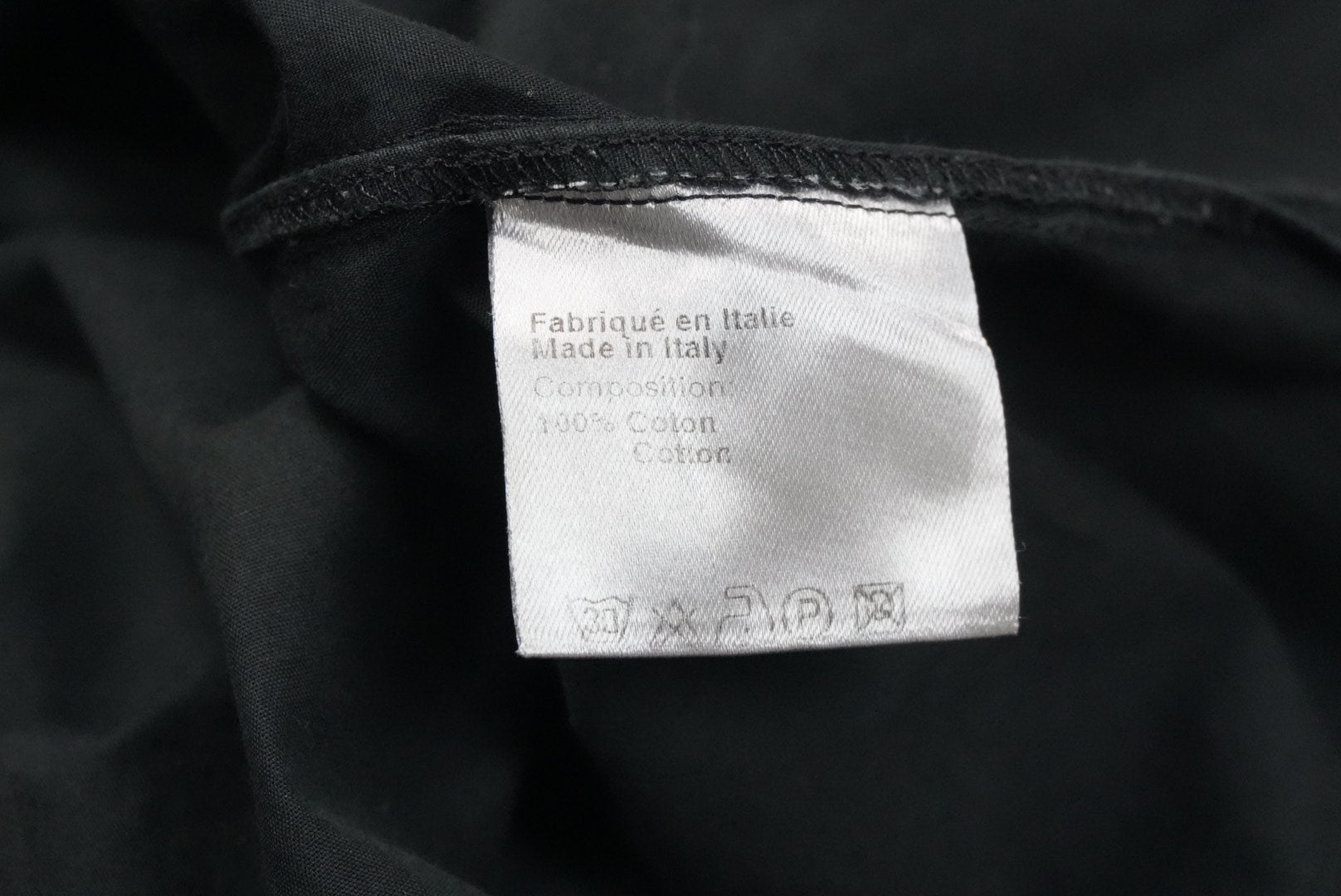 Dior AW06 high collar black shirt