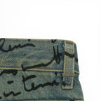 Dior SS15 script denim