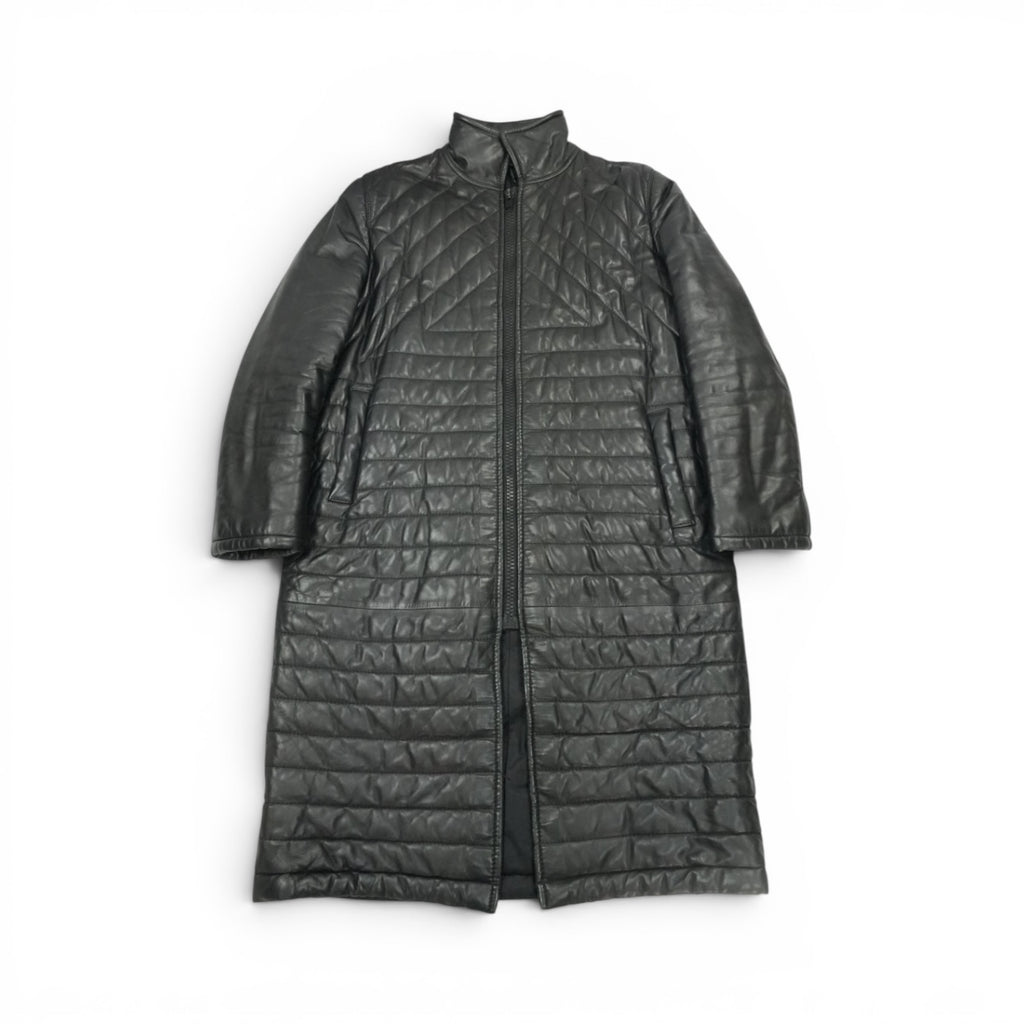 Dior AW03 Luster quilted leather coat