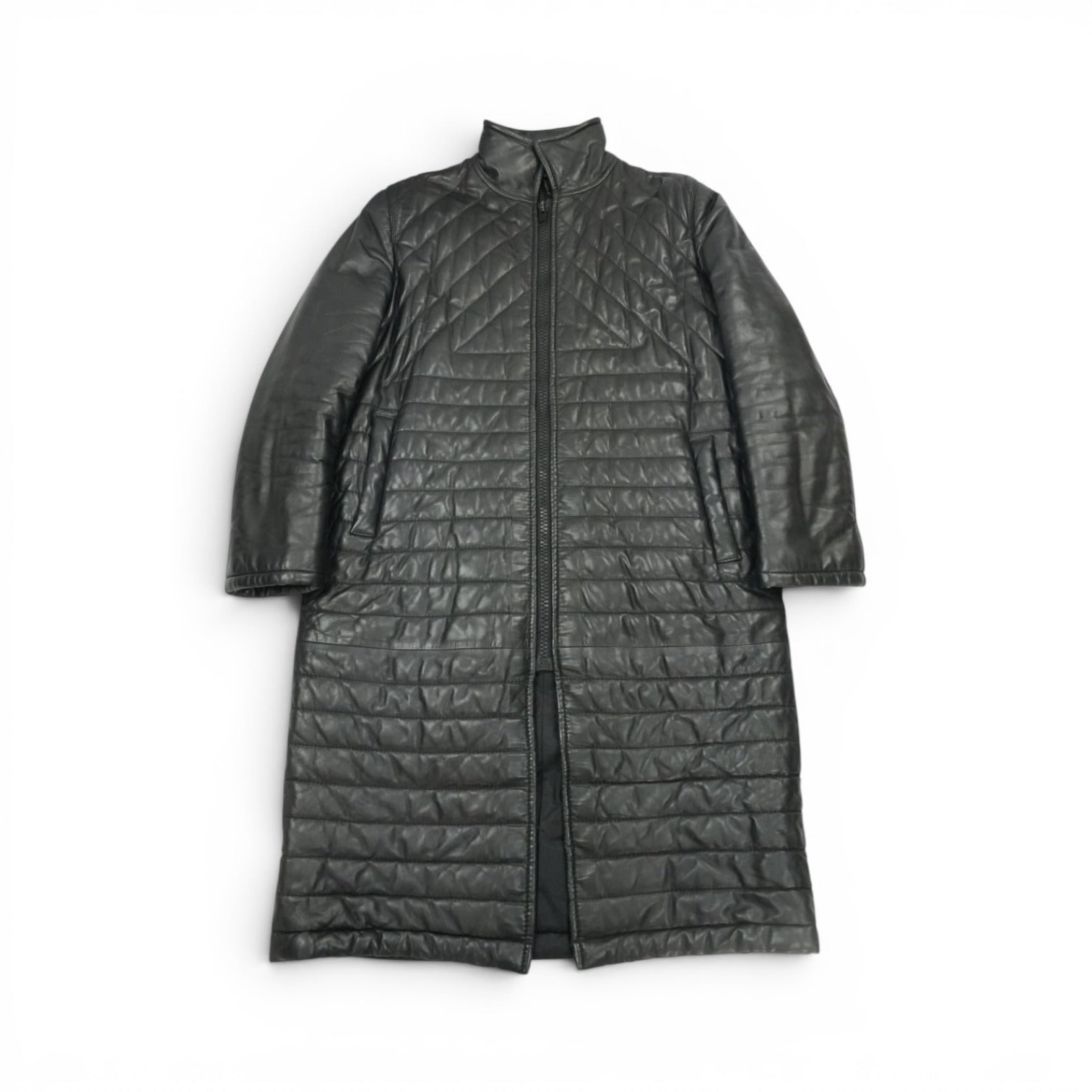 Dior AW03 Luster quilted leather coat