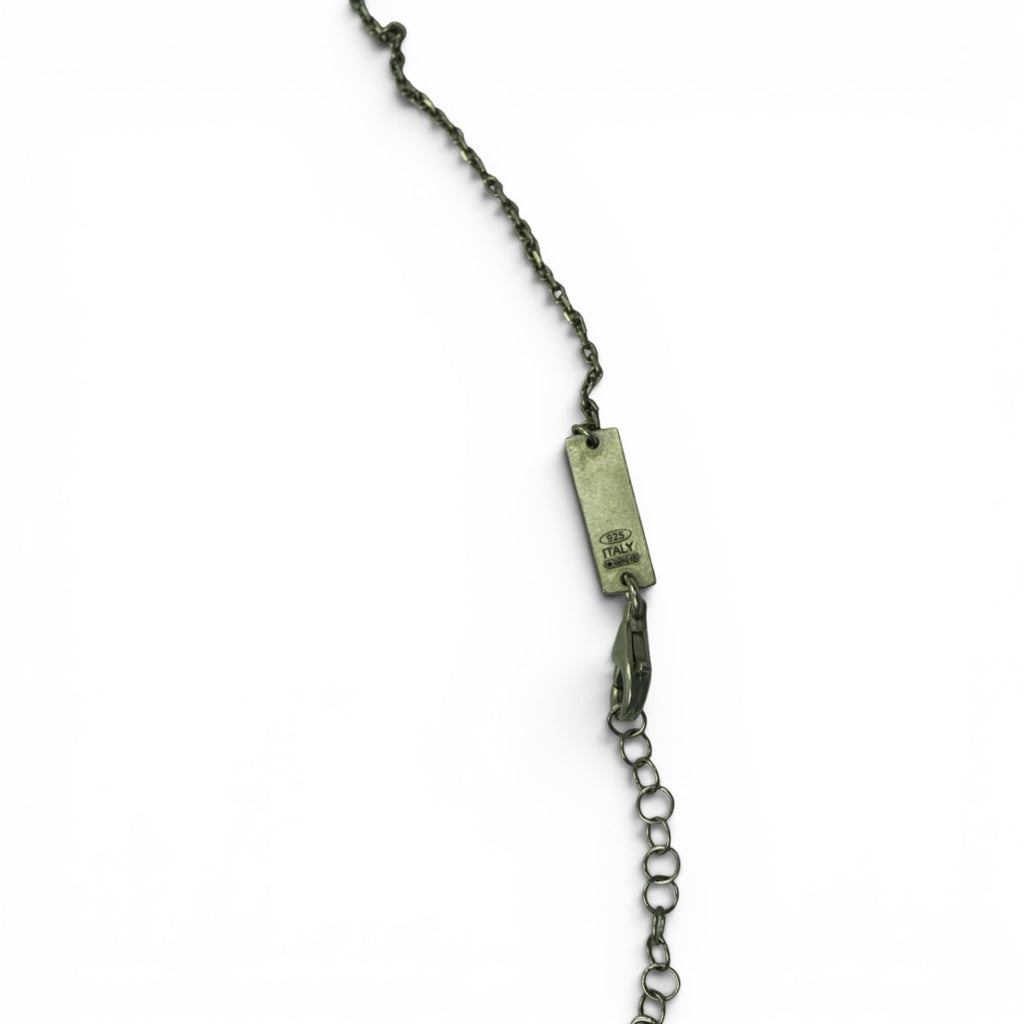 Maison Margiela sterling silver double dog tag necklace