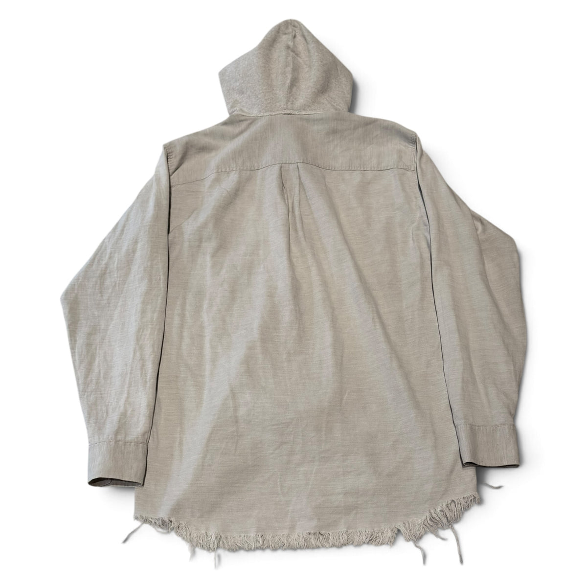 Raf Simons AW02 Virginia Creeper Hooded Frayed Shirt