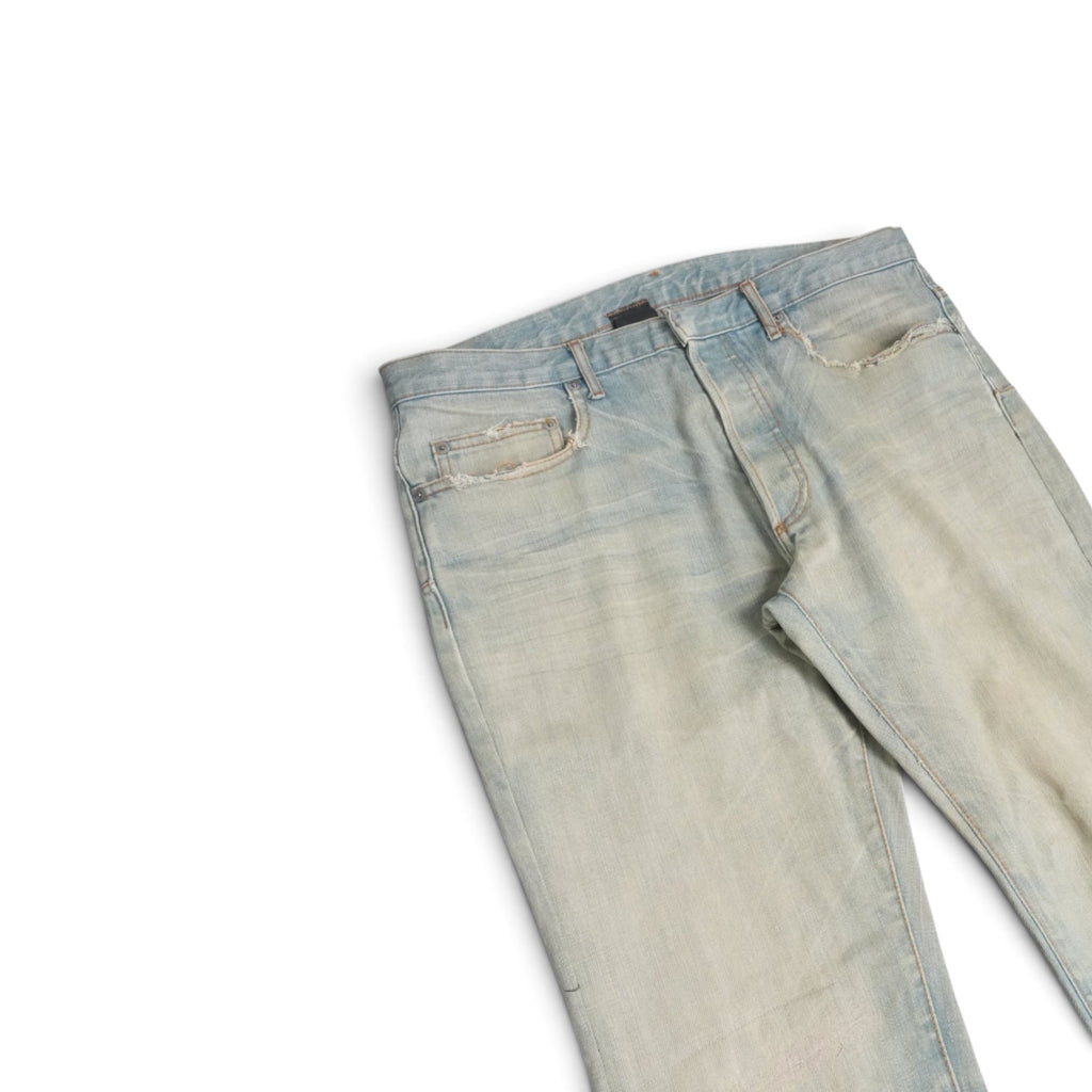 Dior SS04 Strip bleu claire denim