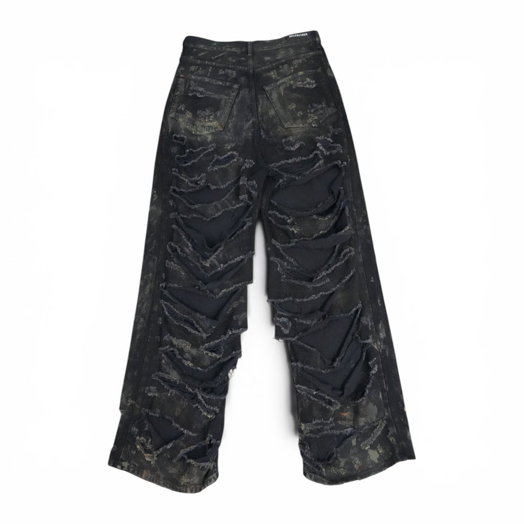 Balenciaga SS23 Mud Show super destroyed denim
