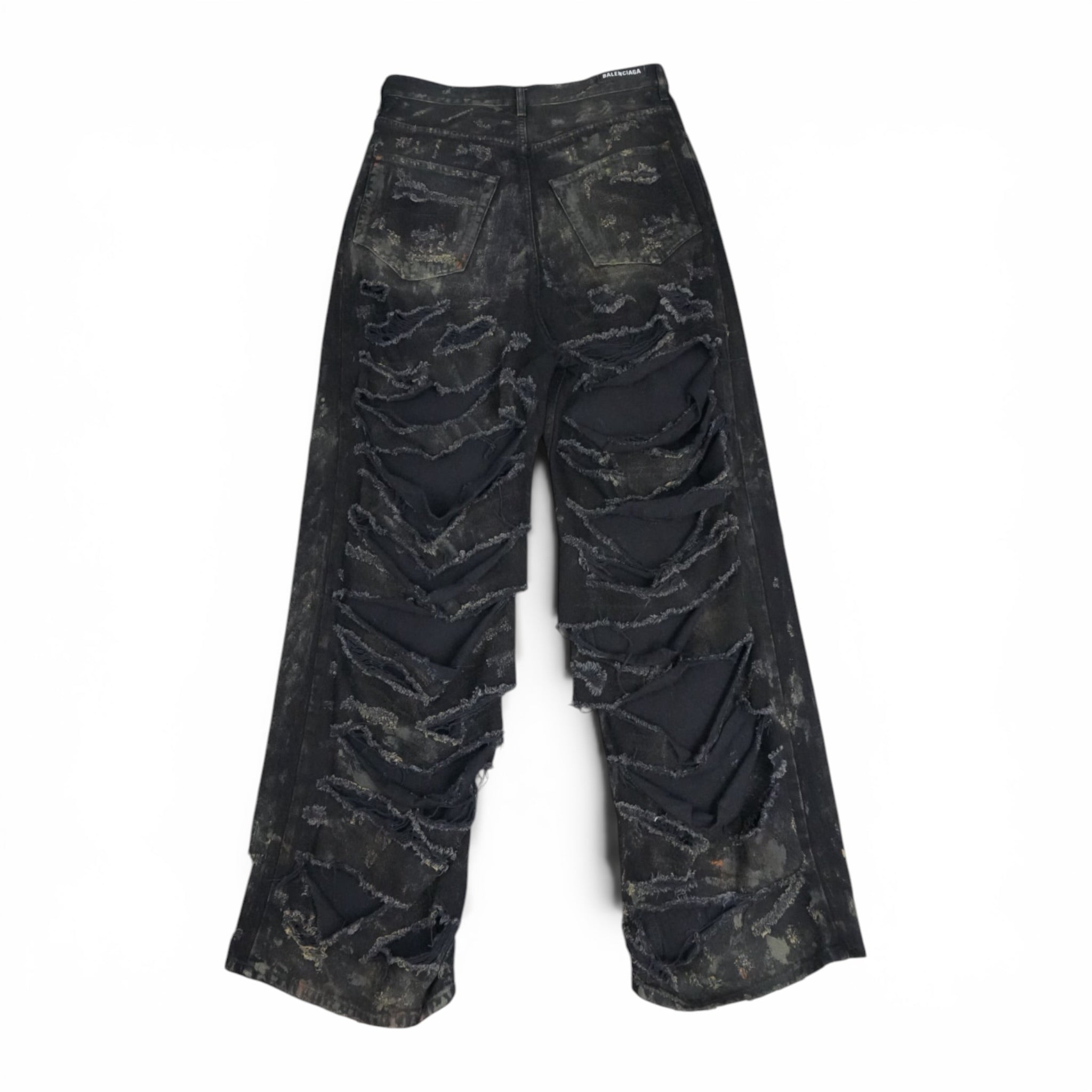 Balenciaga SS23 Mud Show super destroyed denim