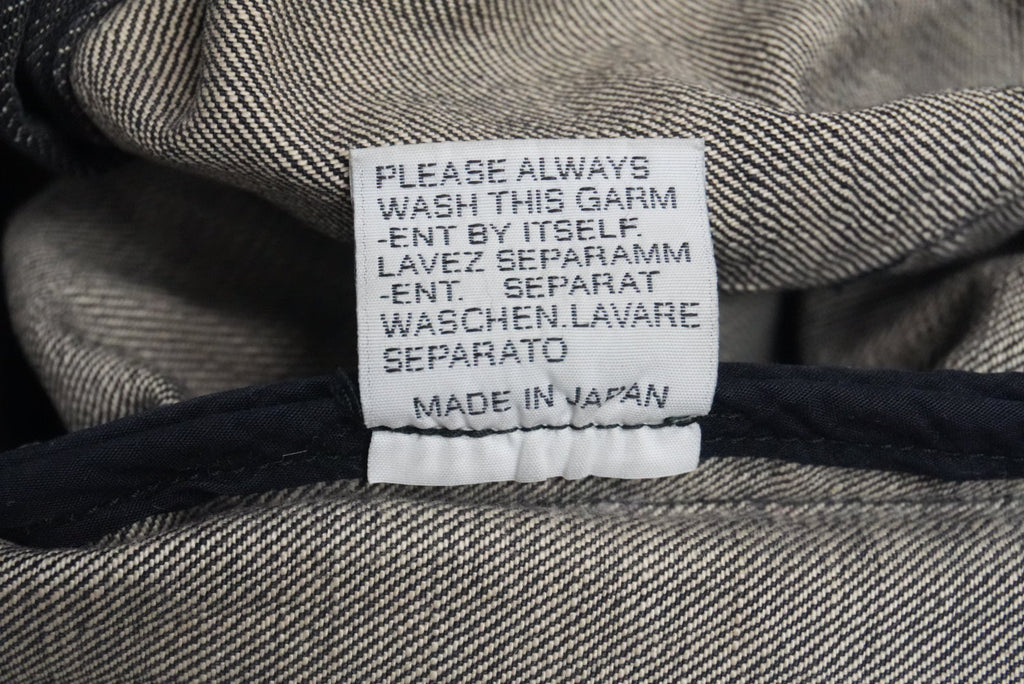 Dior SS03 Follow Me faded whiskered denim jacket
