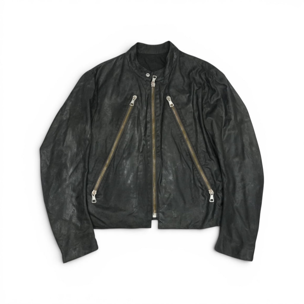 Maison Martin Margiela SS03 waxed 5 zip jacket