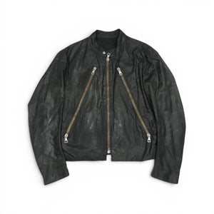 Maison Martin Margiela SS03 waxed 5 zip jacket