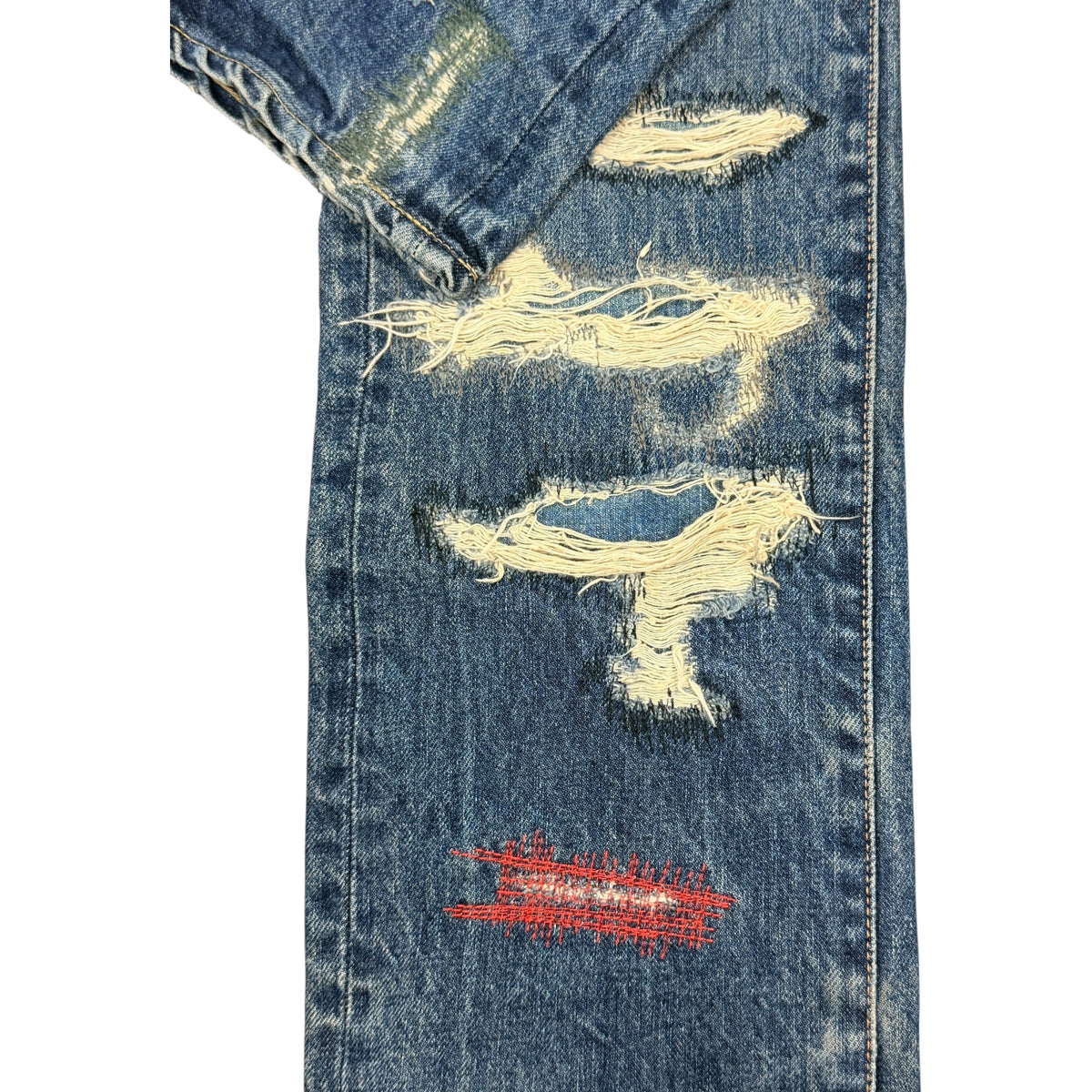 Undercover SS05 But Beautiful 60s Red Yarn Denim