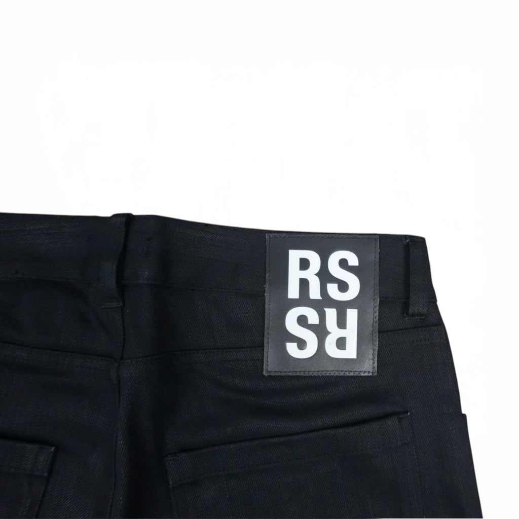 Raf Simons AW18 Christiane F. Patches waxed denim