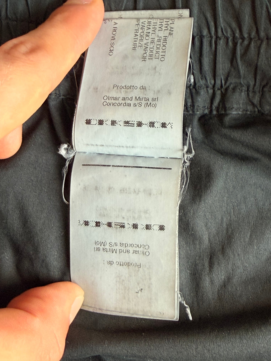 Rick Owens Olmar & Mirta waxed creatch cargo