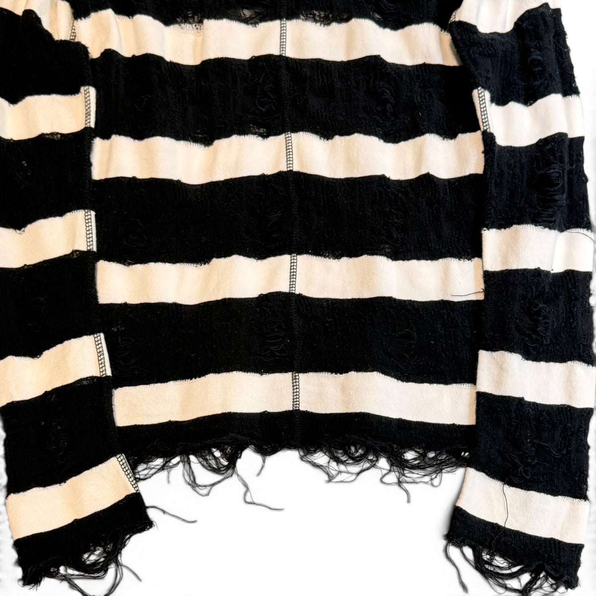 Junya Watanabe SS10 Grunge Striped Longsleeve