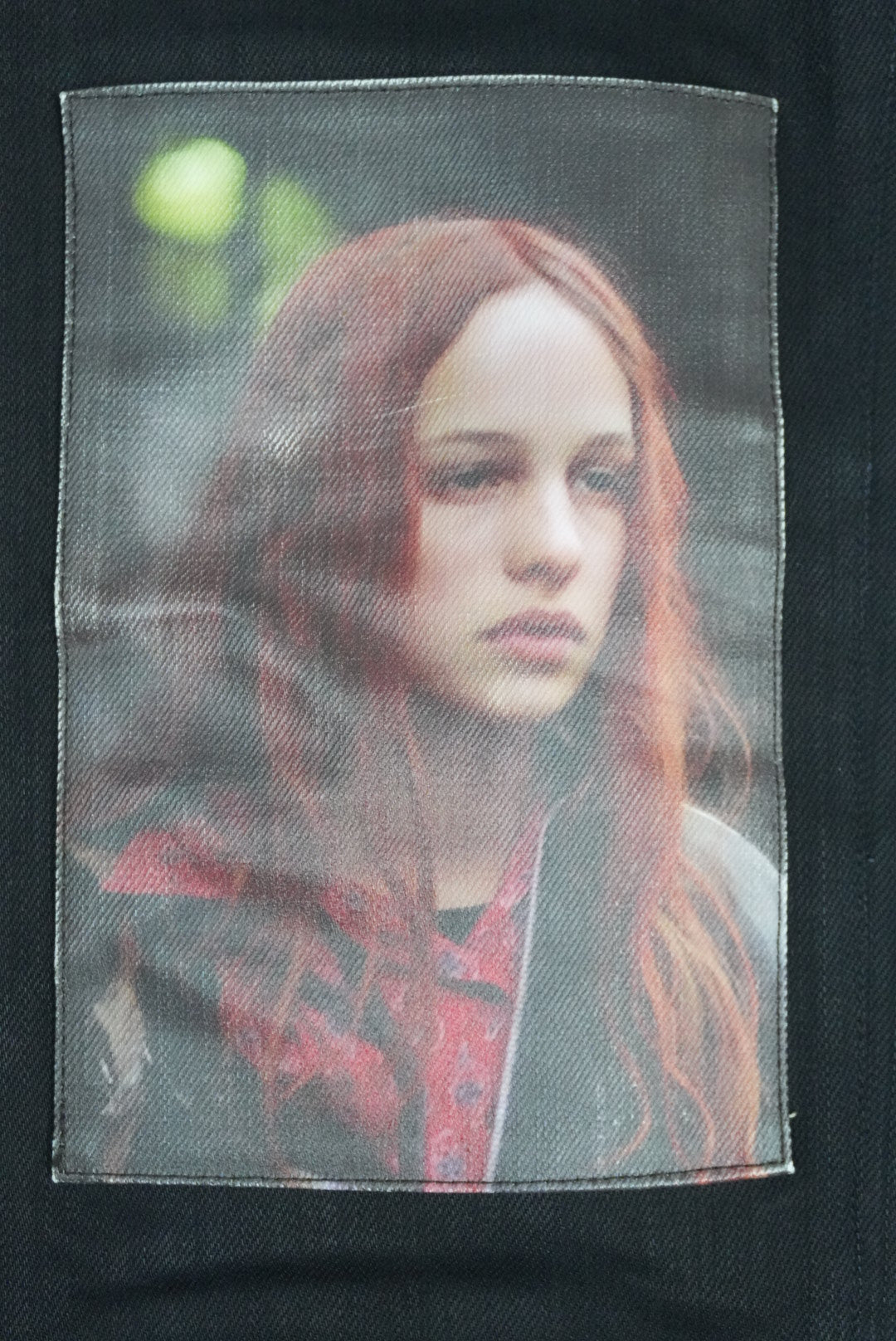 Raf Simons AW18 Christiane F. Patches waxed denim