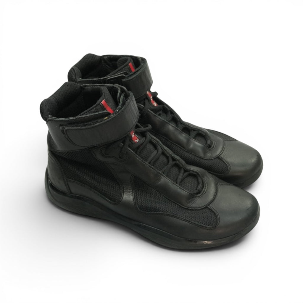Prada americas cup high sneakers