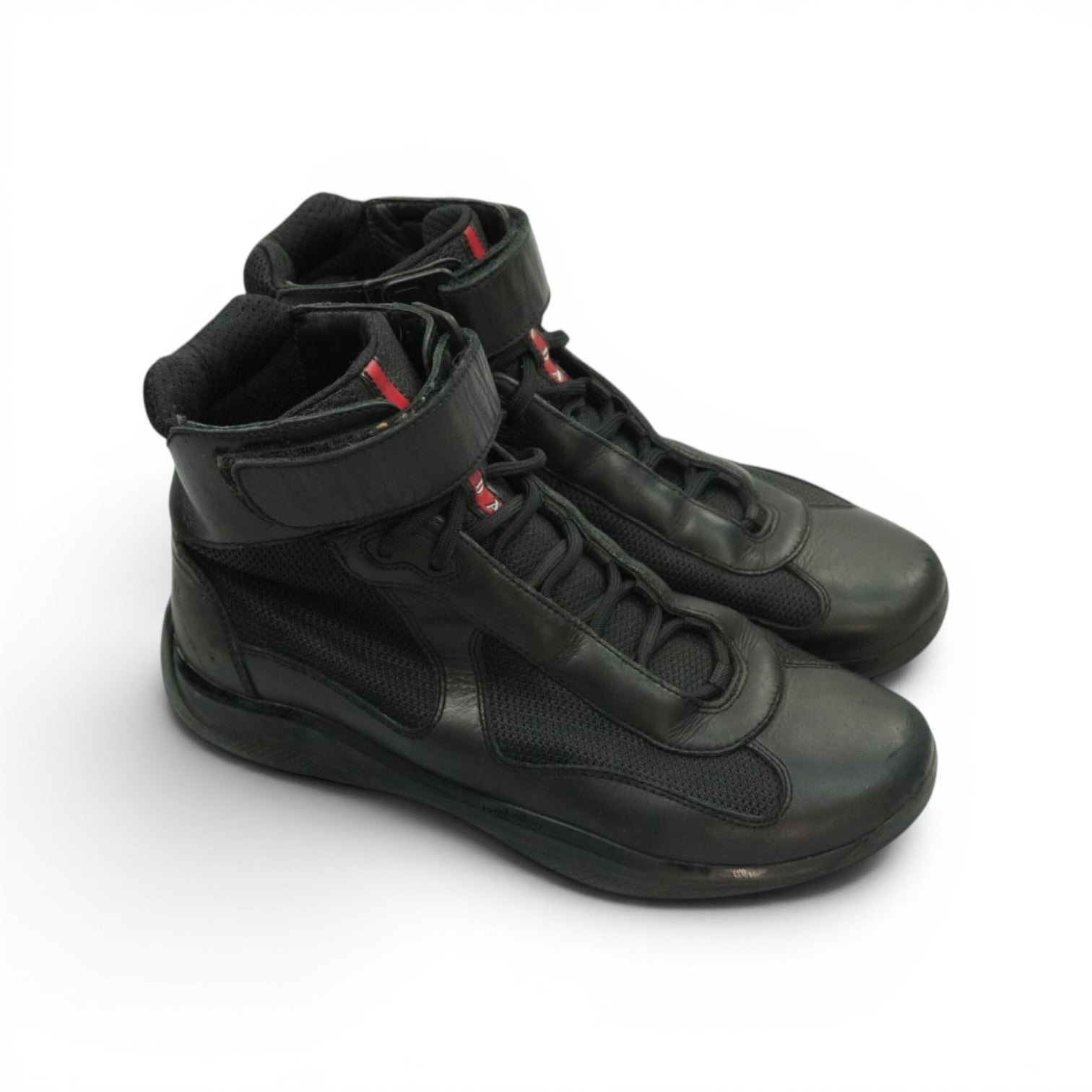 Prada americas cup high sneakers