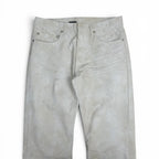 Dior AW03 “Luster” waxed white denim