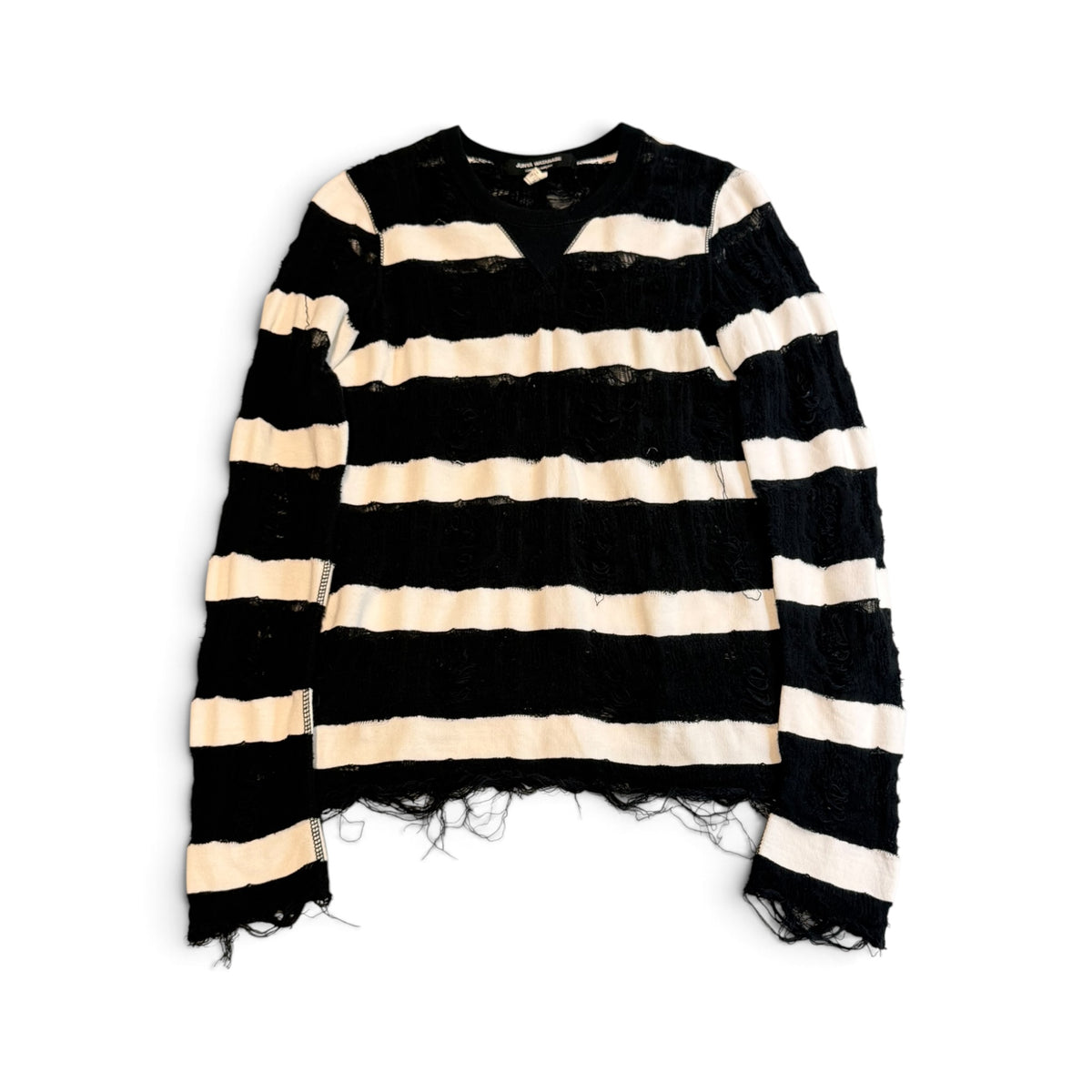 Junya Watanabe SS10 Grunge Striped Longsleeve