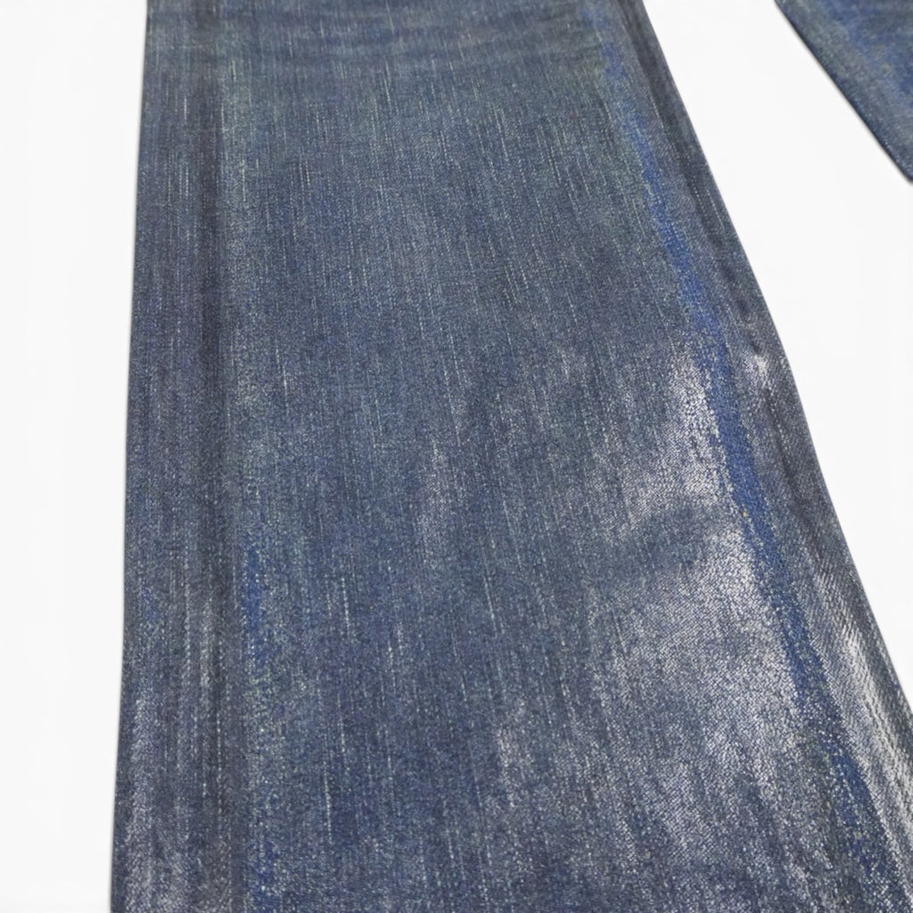 Dior AW07 waxed green “luster” denim