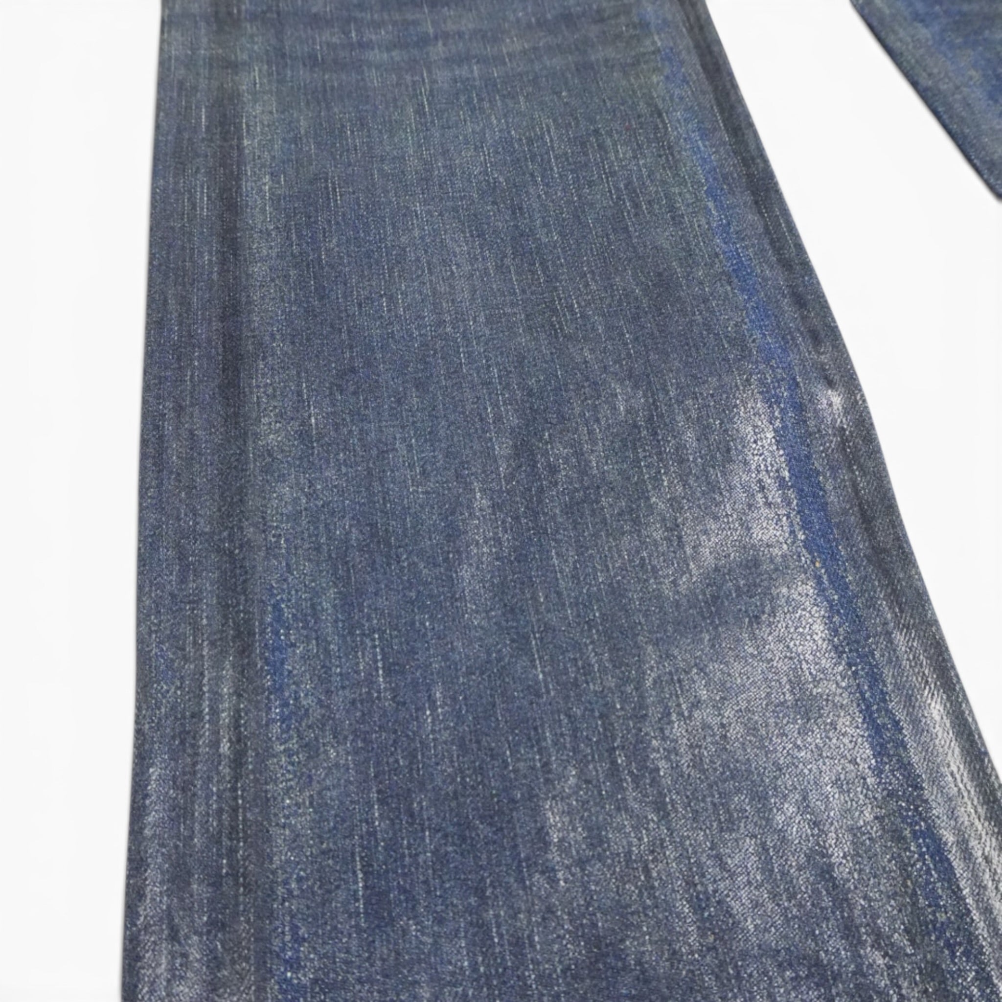 Dior AW07 waxed green “luster” denim