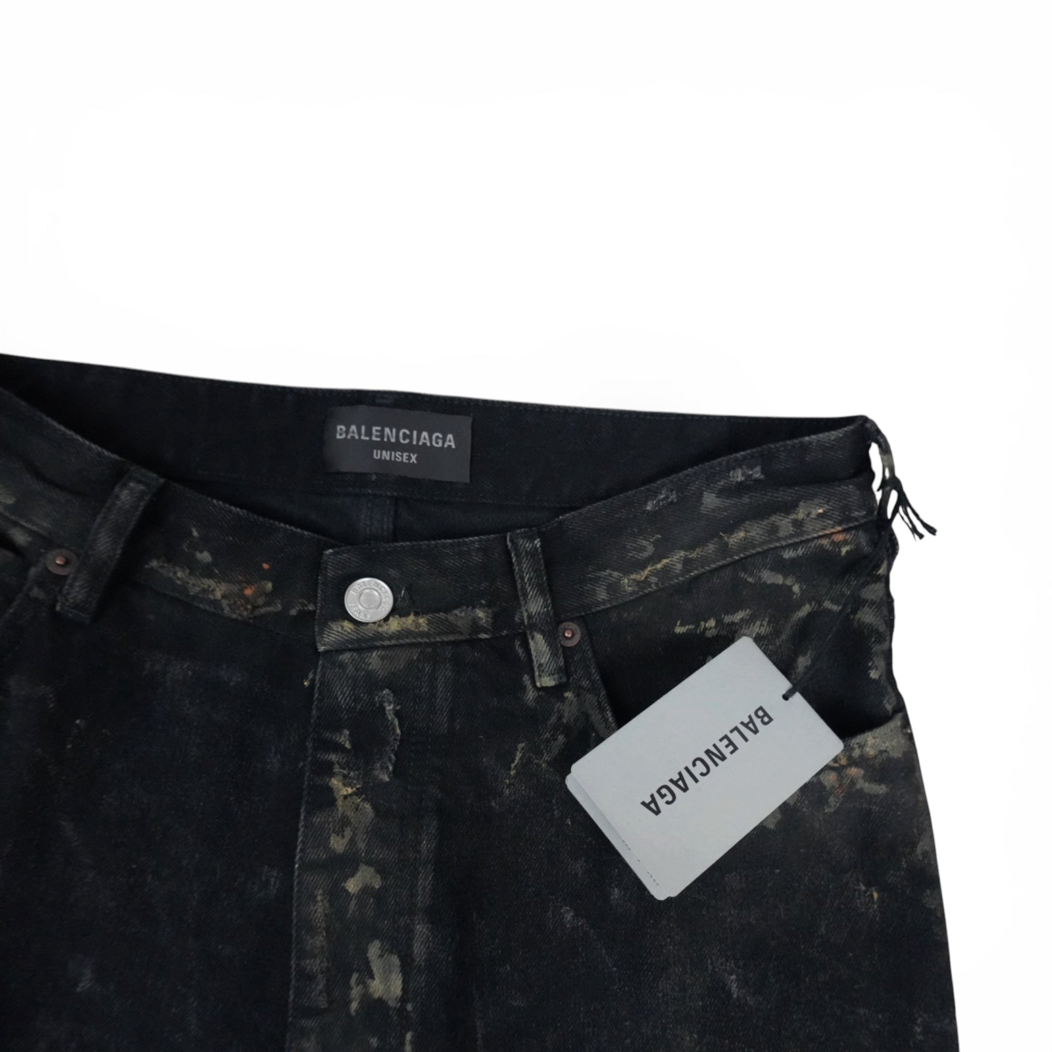 Balenciaga SS23 Mud Show super destroyed denim