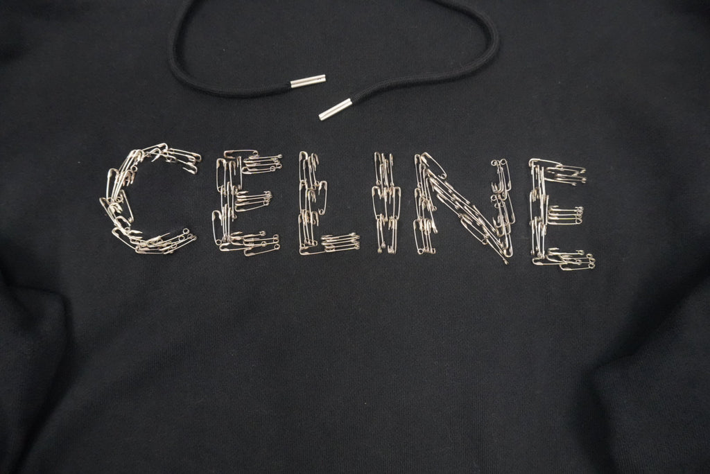 Celine SS22 Cosmic Cruiser safety pins hoodie