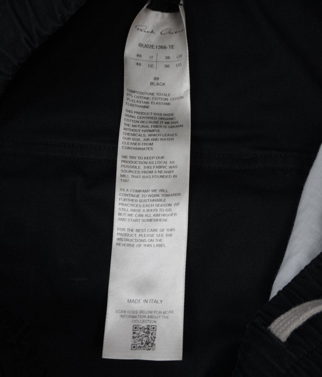 Rick Owens AW25 Concordians geth wide belas pants