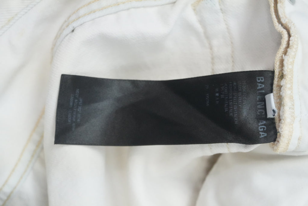 Balenciaga AW21 distressed white cargo