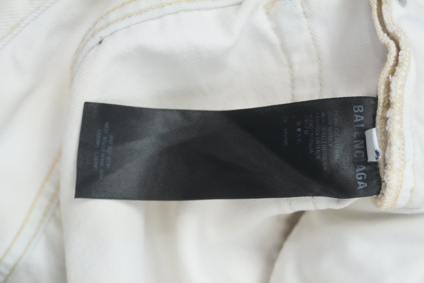 Balenciaga AW21 distressed white cargo