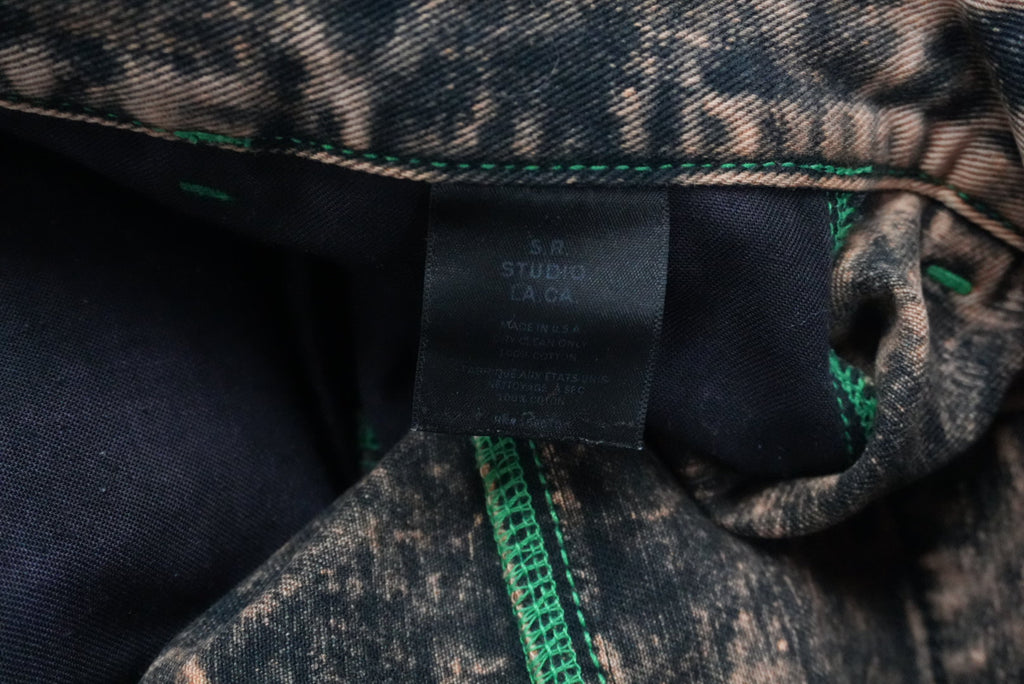 Sterling Ruby wide raver denim