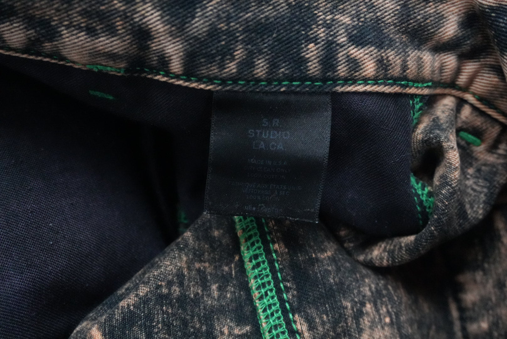 Sterling Ruby wide raver denim