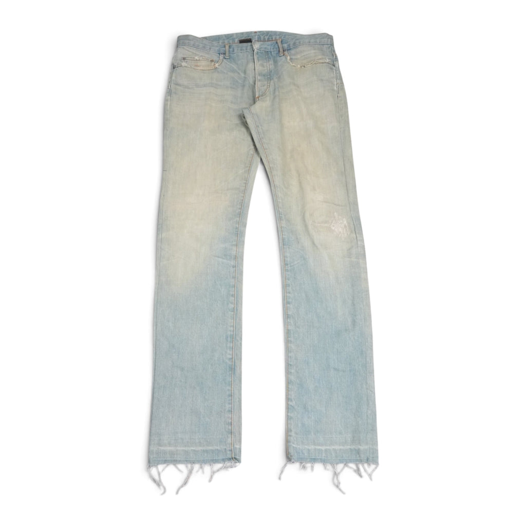 Dior SS04 Strip bleu claire denim