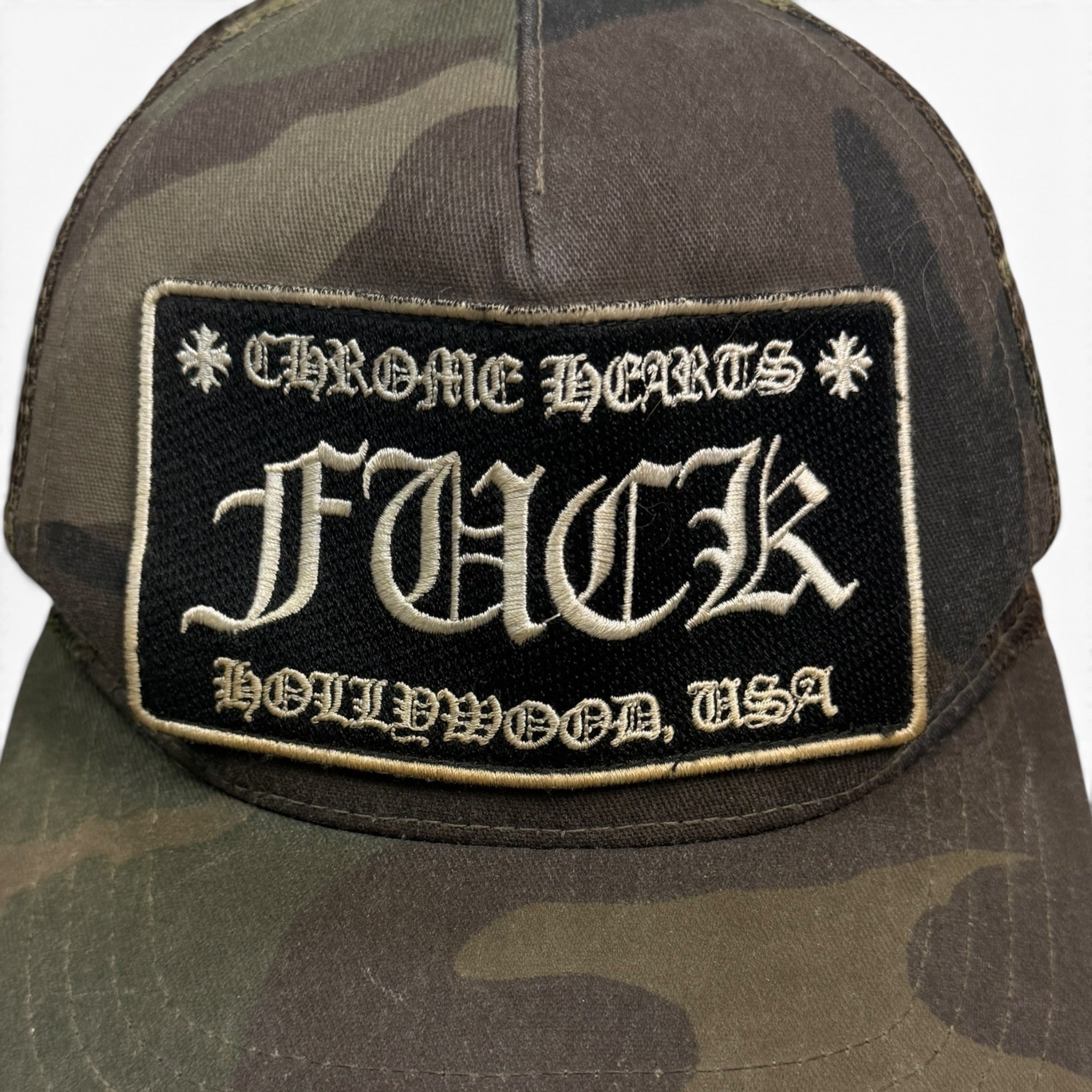 Chrome Hearts vintage fuck camo hat