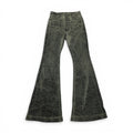 Rick Owens AW25 Concordians waxed foil bolans bootcut denim