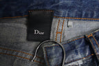Dior AW07 waxed green “luster” denim