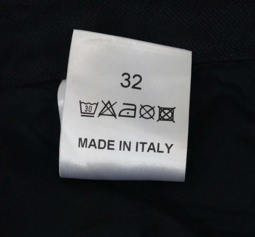 Raf Simons AW18 Christiane F. Wet hair patch waxed denim