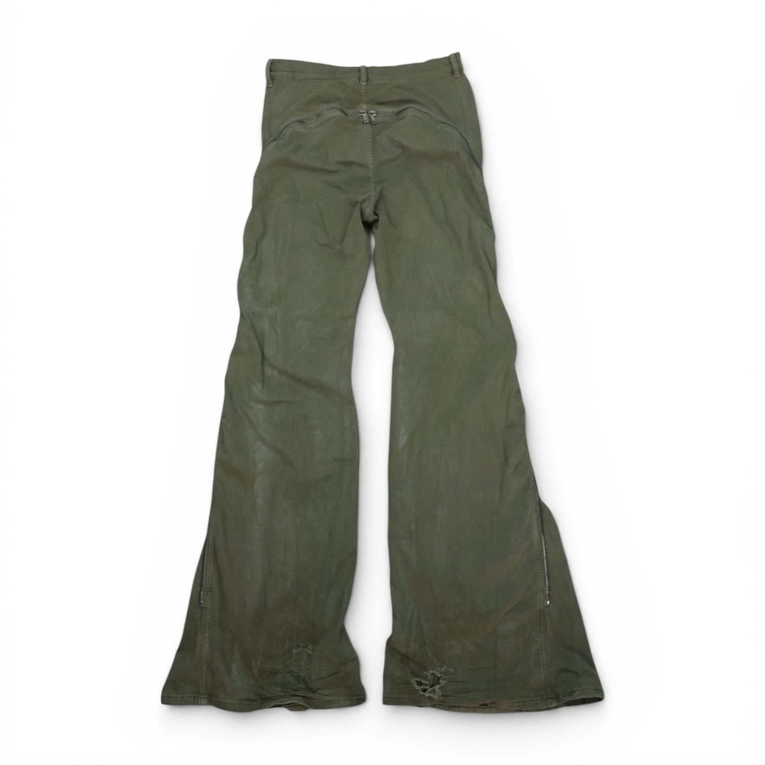 Rick Owens SS24 Lido waxed bolan banana cut denim