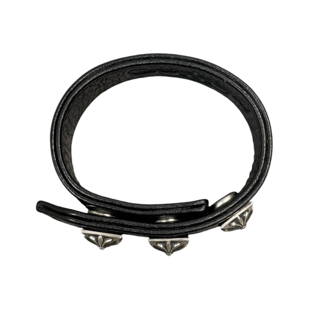 Chrome Hearts 3 Studs Button Snap Bracelet