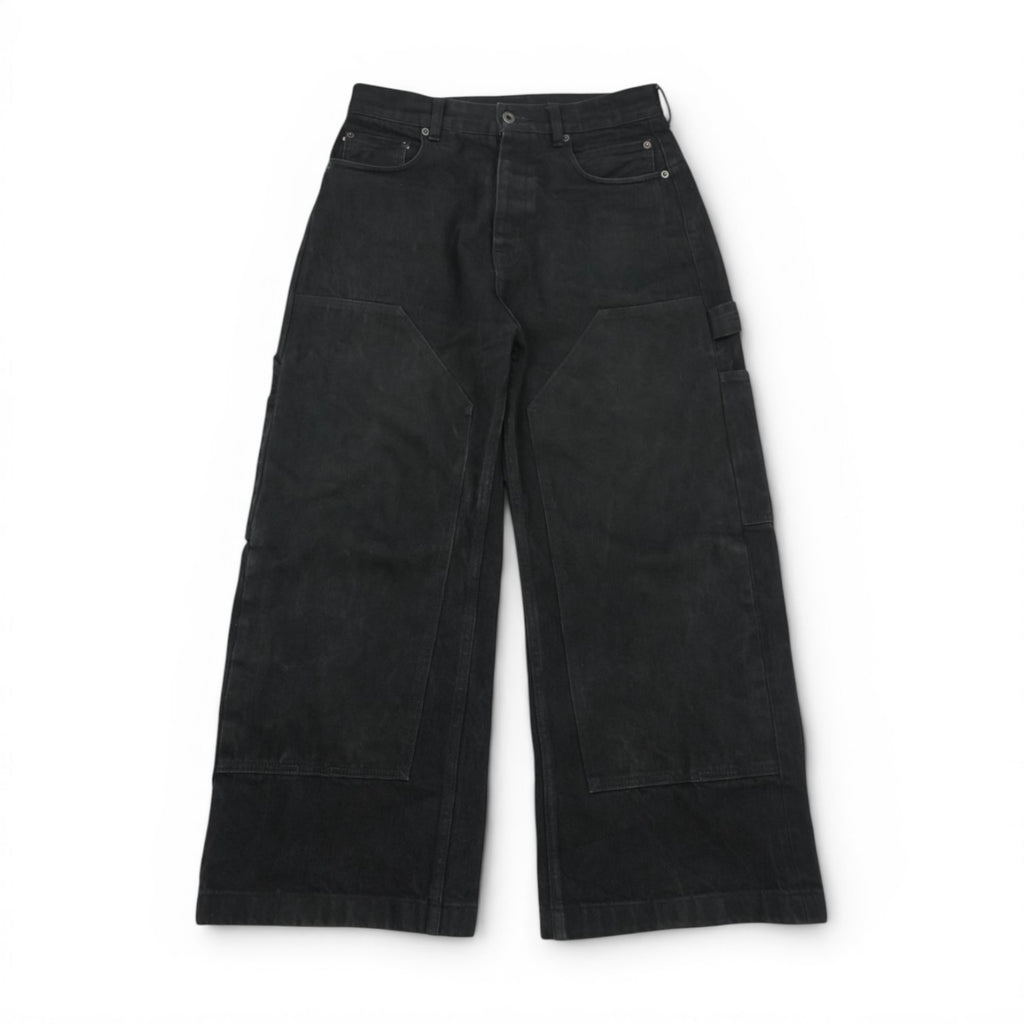 Rick Owens SS25 Hollywood dblknee geth cut denim
