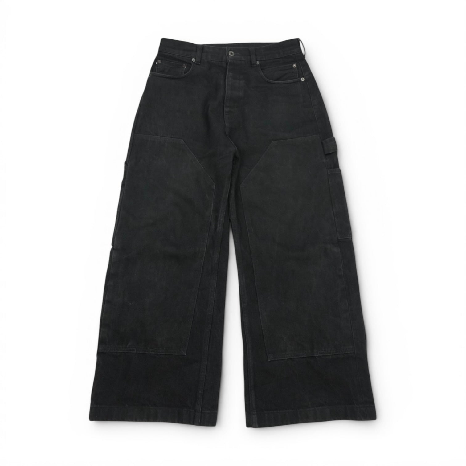 Rick Owens SS25 Hollywood dblknee geth cut denim