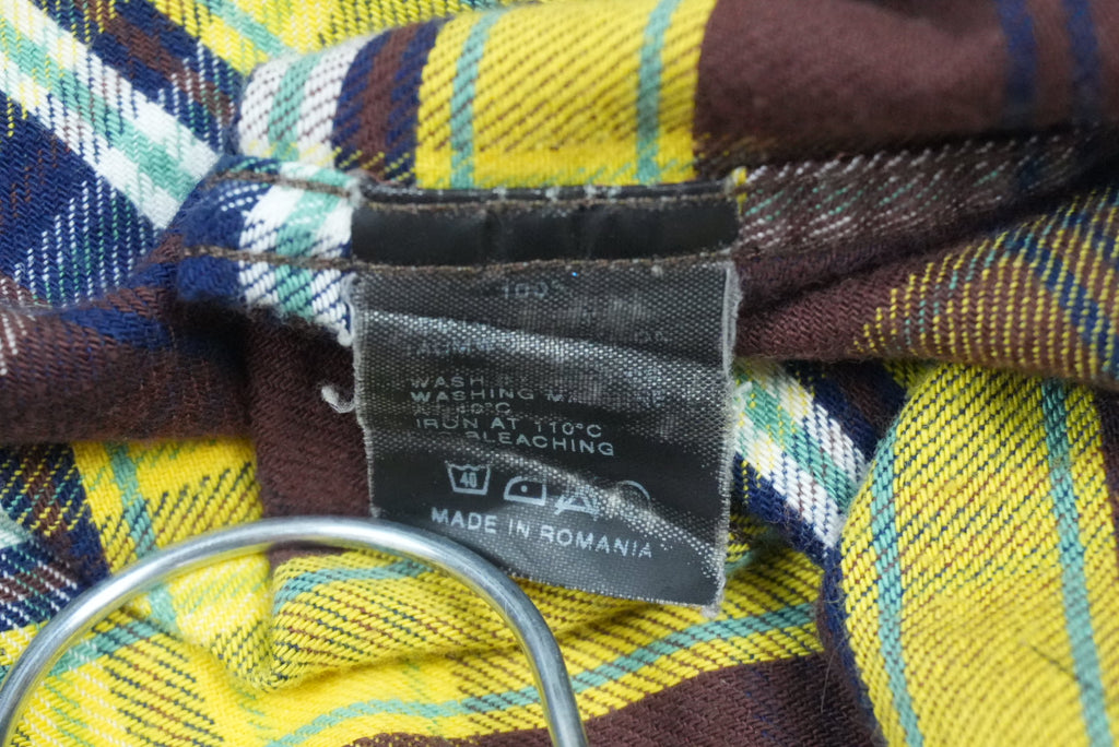 Raf Simons x Sterling Ruby FW14 plaid shirt