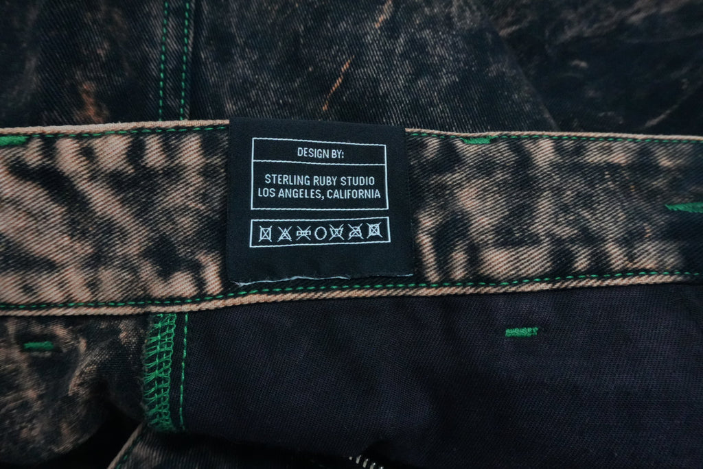 Sterling Ruby wide raver denim