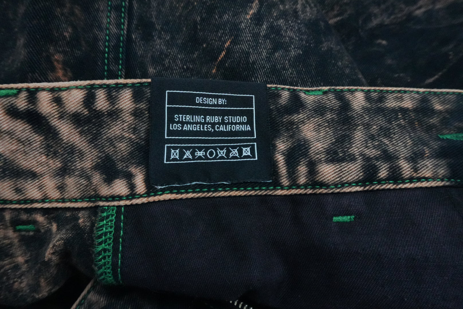 Sterling Ruby wide raver denim