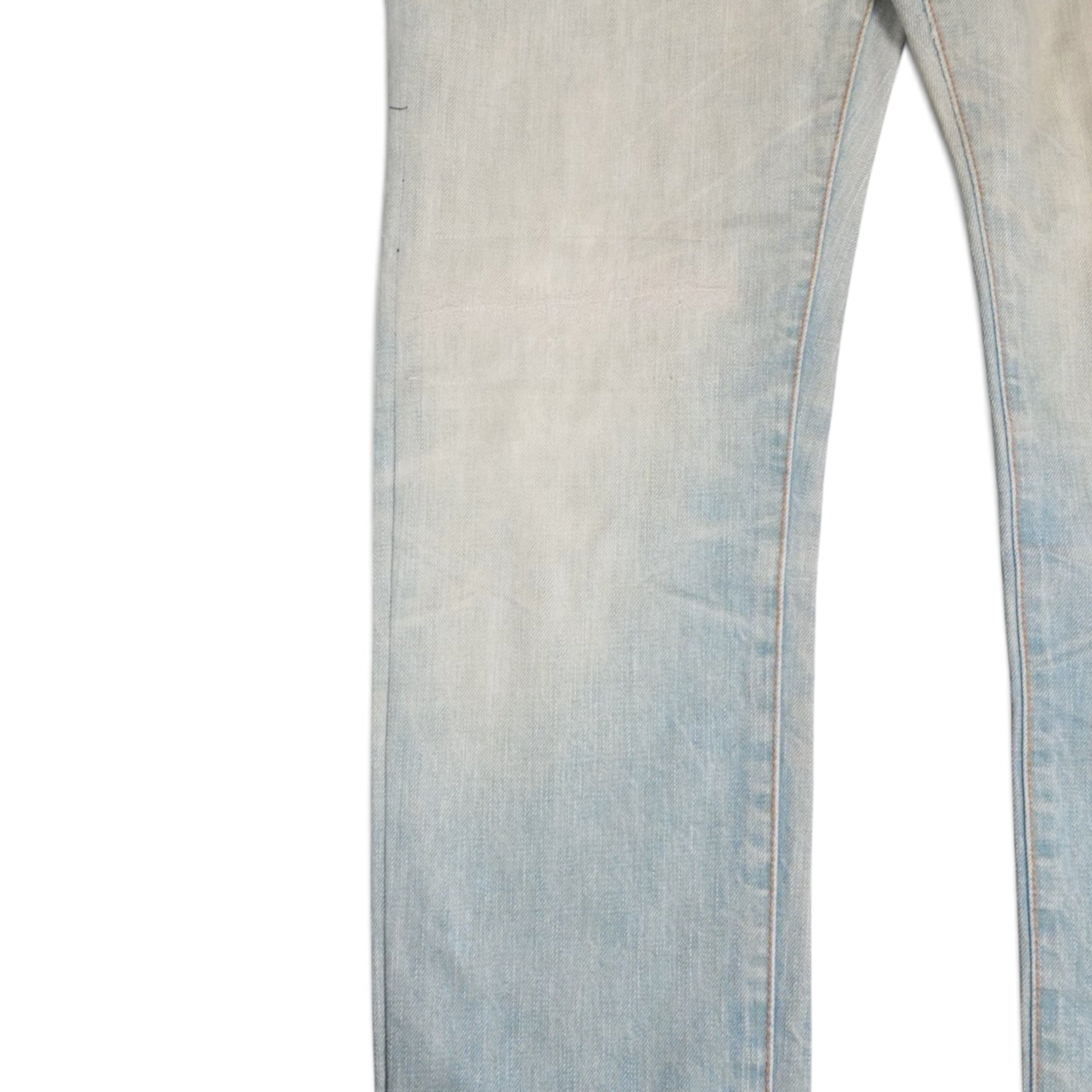 Dior SS04 Strip bleu claire denim