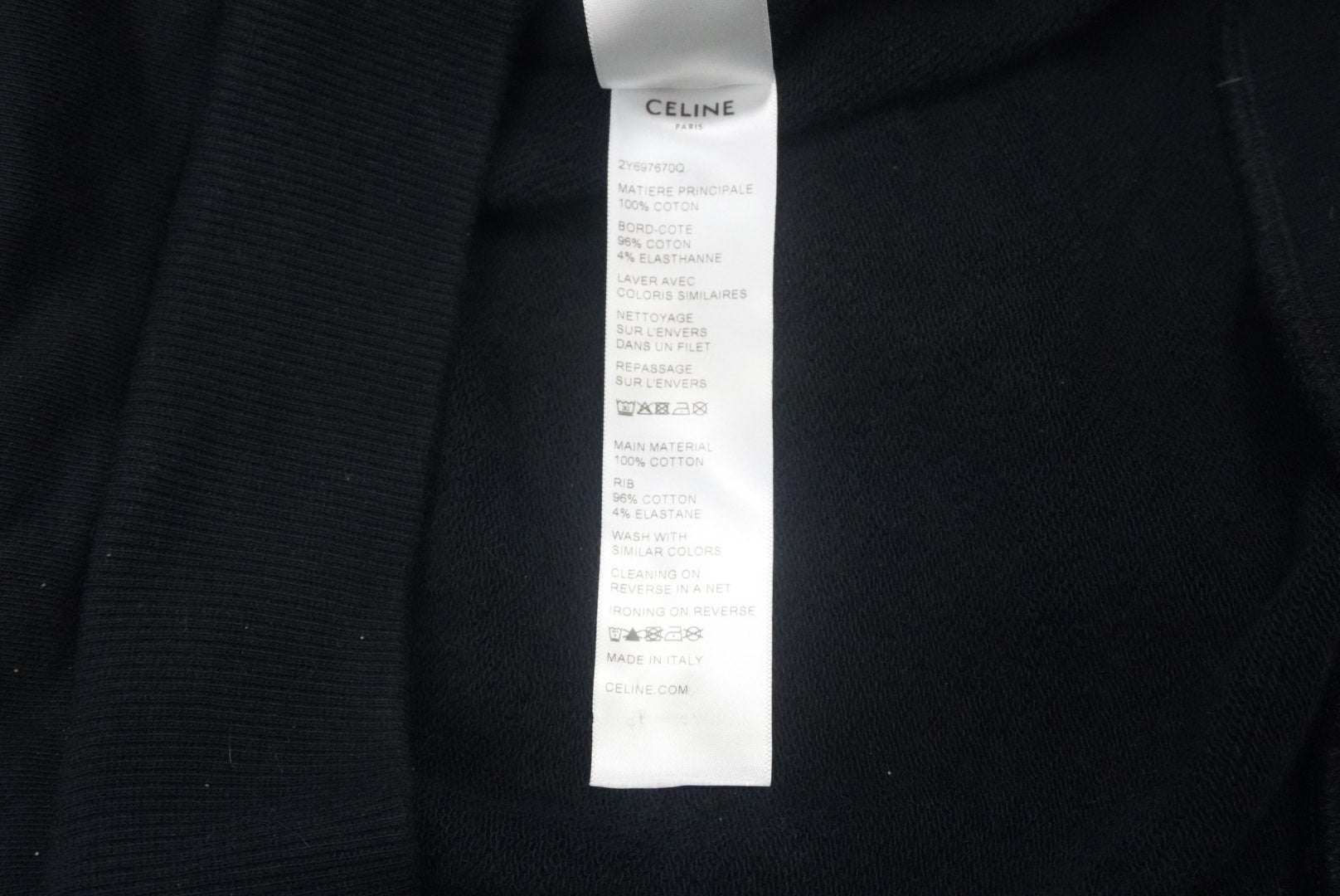 Celine SS22 Cosmic Cruiser safety pins hoodie