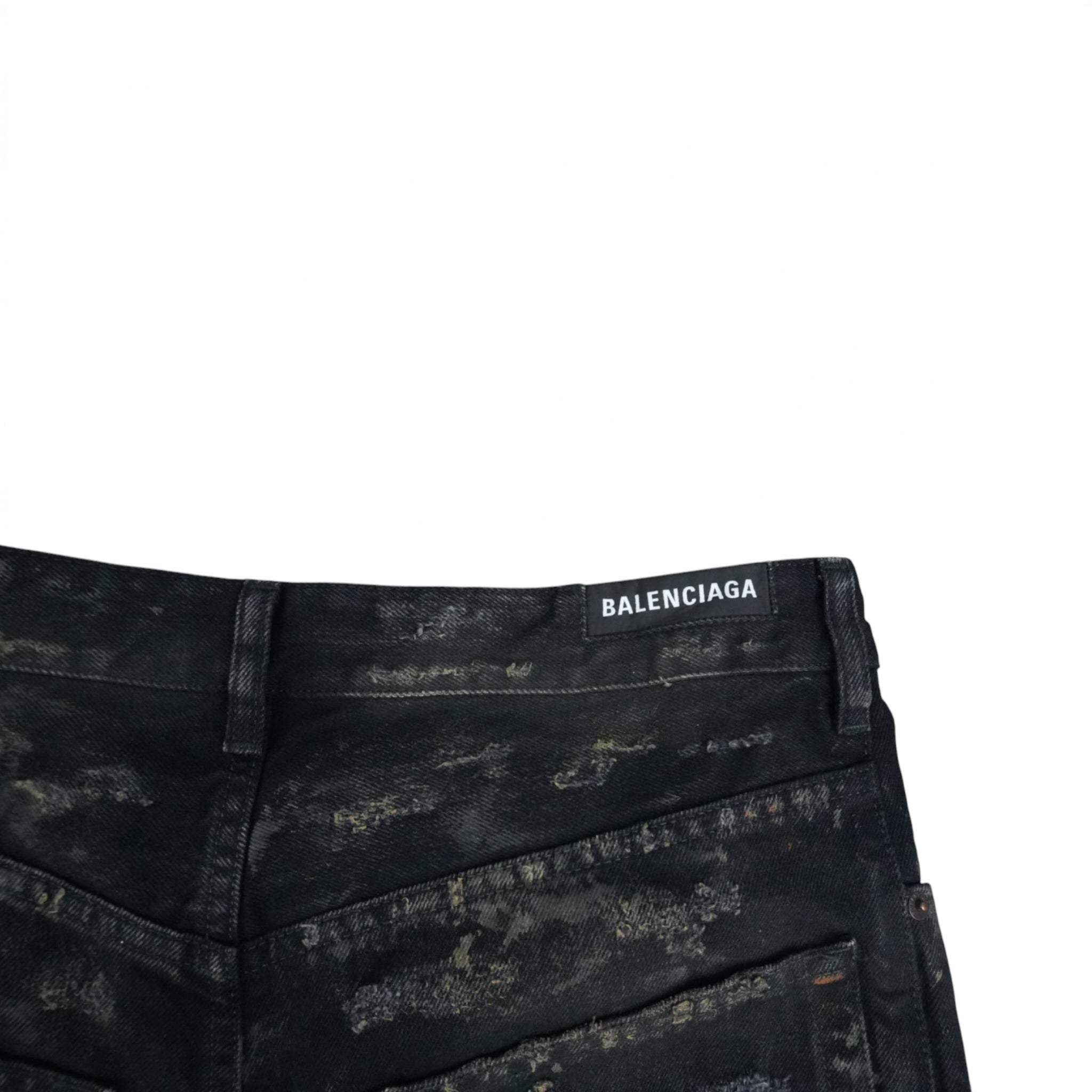 Balenciaga SS23 Mud Show super destroyed denim